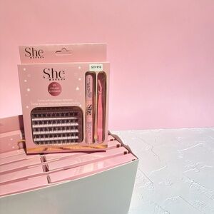 Pink DIY Eyelash Extension Kit